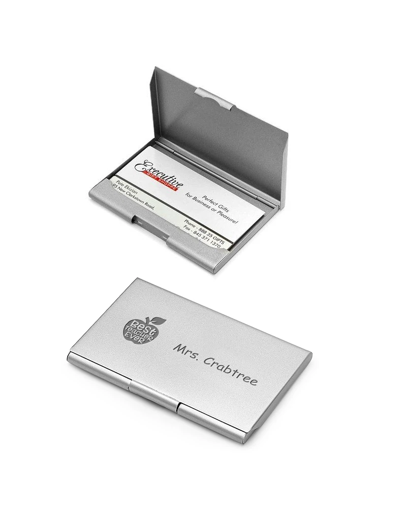 Best Teacher Ever Personalized Steel Business Card Hold` 1 Best Teacher Ever Personalized Steel Business Card Hold`