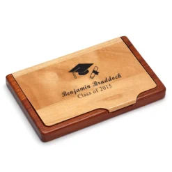 Graduates Business Card Holder Engraved Business Card Holder