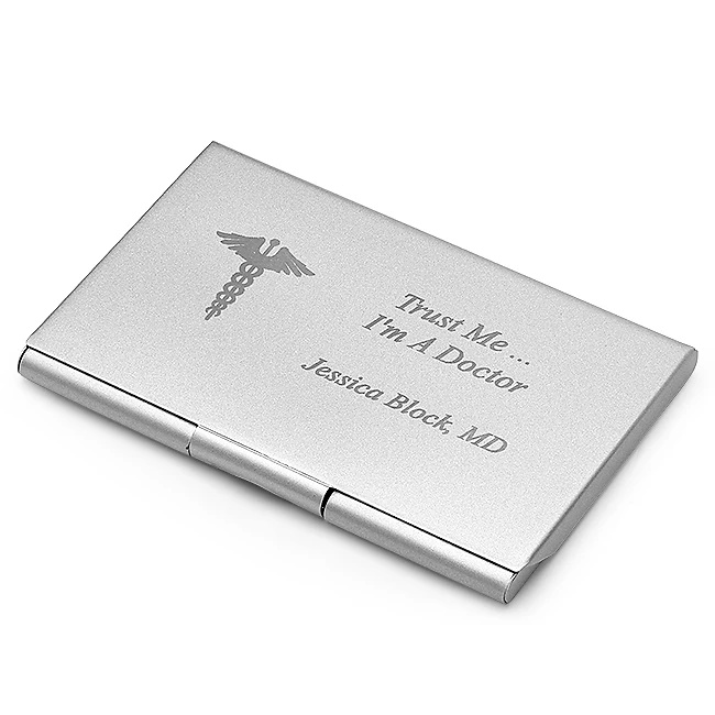 Medical Theme Personalized Business Card Holder 1 Medical Theme Personalized Business Card Holder